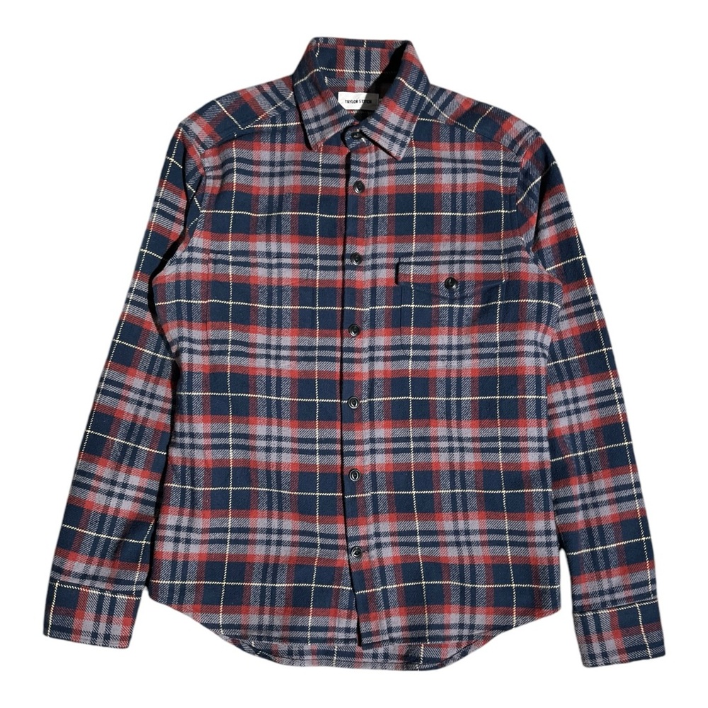 Taylor Stitch Blue and Red Plaid Button Down Shirt